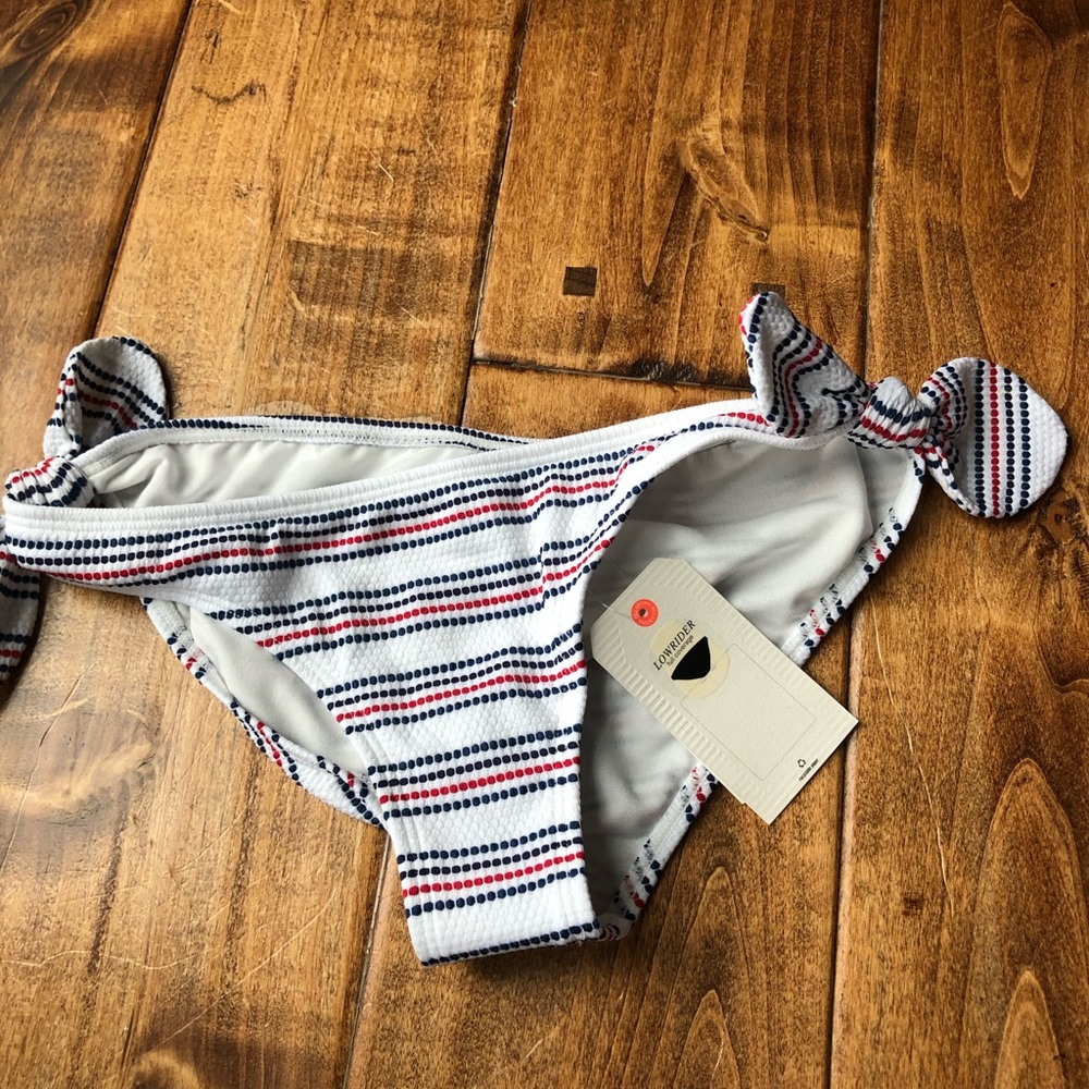 NWT Billabong Red White and Blue Bikini Bottom